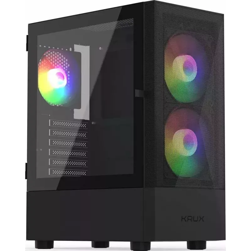 KRUX Vako KRX0132 RGB datora kaste, melna