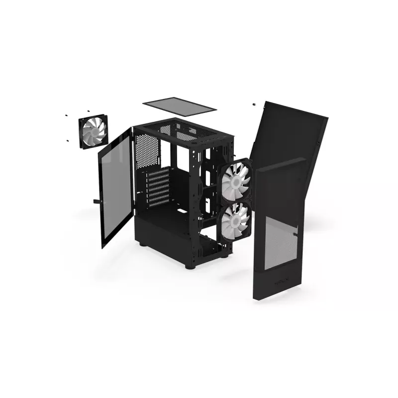 KRUX Vako KRX0132 RGB datora kaste, melna