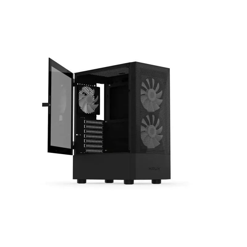 KRUX Vako KRX0132 RGB datora kaste, melna
