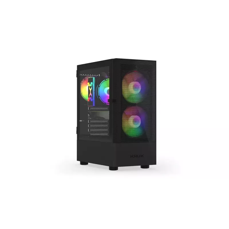 KRUX Vako KRX0132 RGB datora kaste, melna