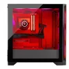 PC korpuss MODECOM VOLCANO EXPANSE S APEX ARGB MIDI Tower, rūdīts stikls, USB-C, 3x140mm priekšā, atbalsta ATX/microATX, GPU līdz 430mm
