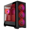 PC korpuss MODECOM VOLCANO EXPANSE S APEX ARGB MIDI Tower, rūdīts stikls, USB-C, 3x140mm priekšā, atbalsta ATX/microATX, GPU līdz 430mm
