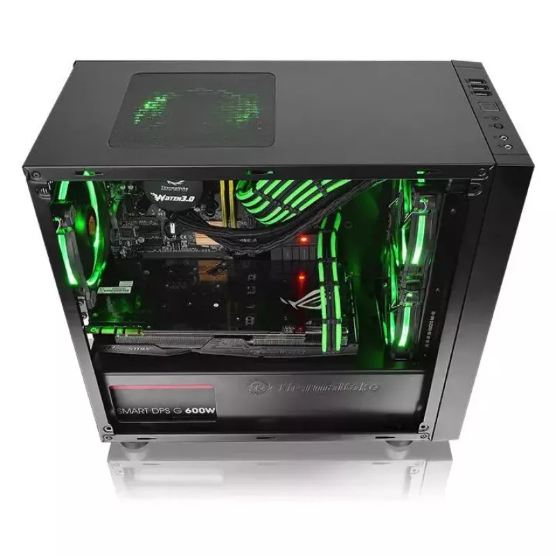 PC korpuss Thermaltake Versa H17 Window Micro Tower Melns