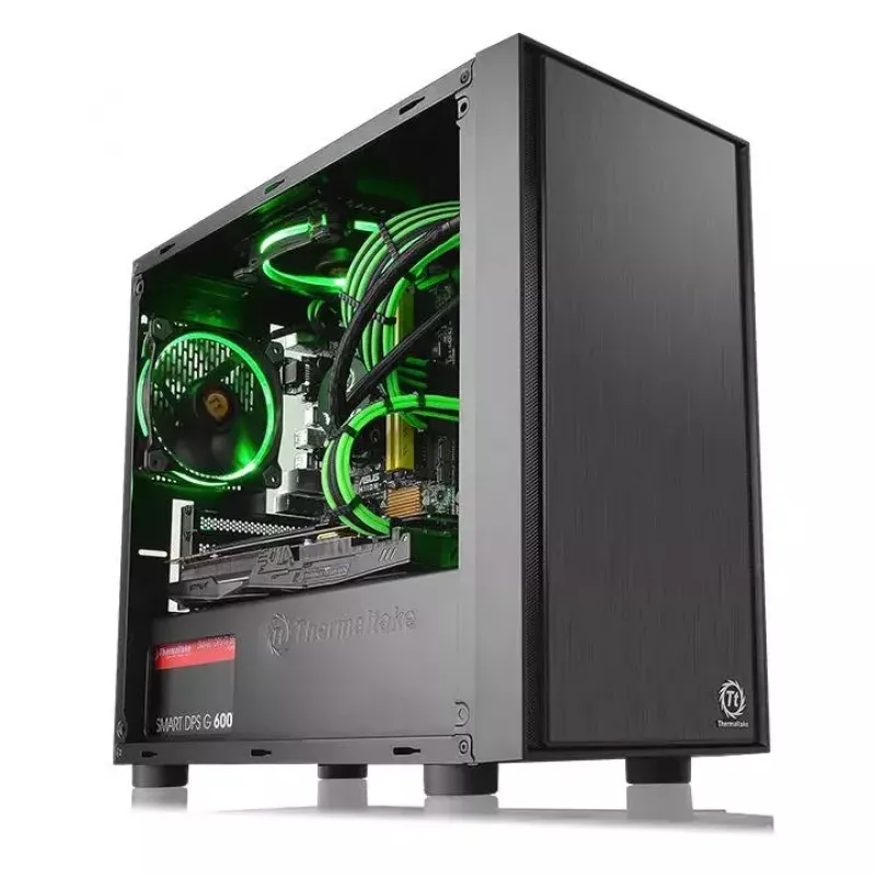 PC korpuss Thermaltake Versa H17 Window Micro Tower Melns