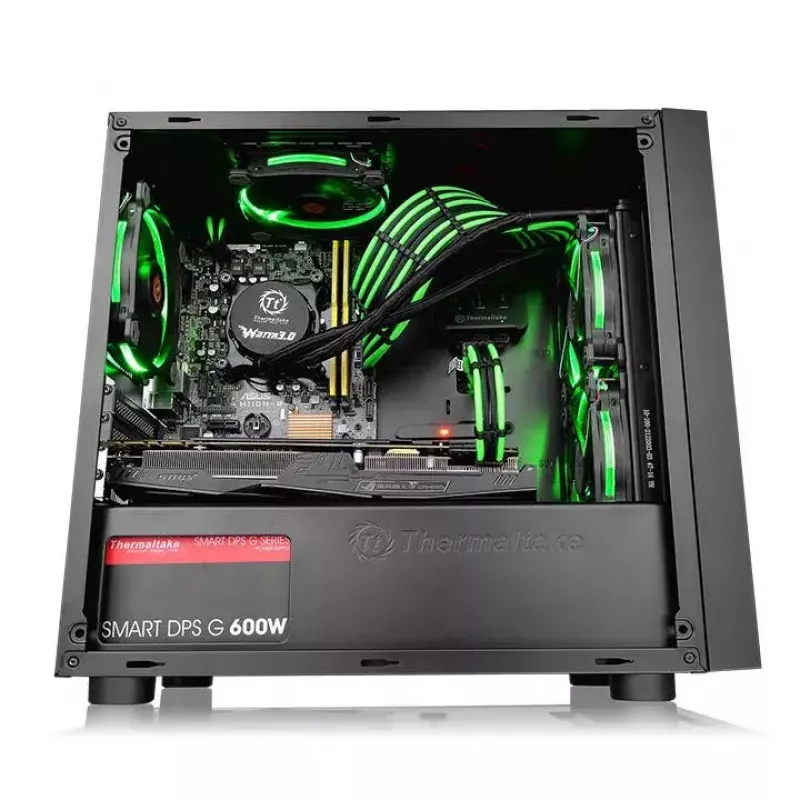 PC korpuss Thermaltake Versa H17 Window Micro Tower Melns