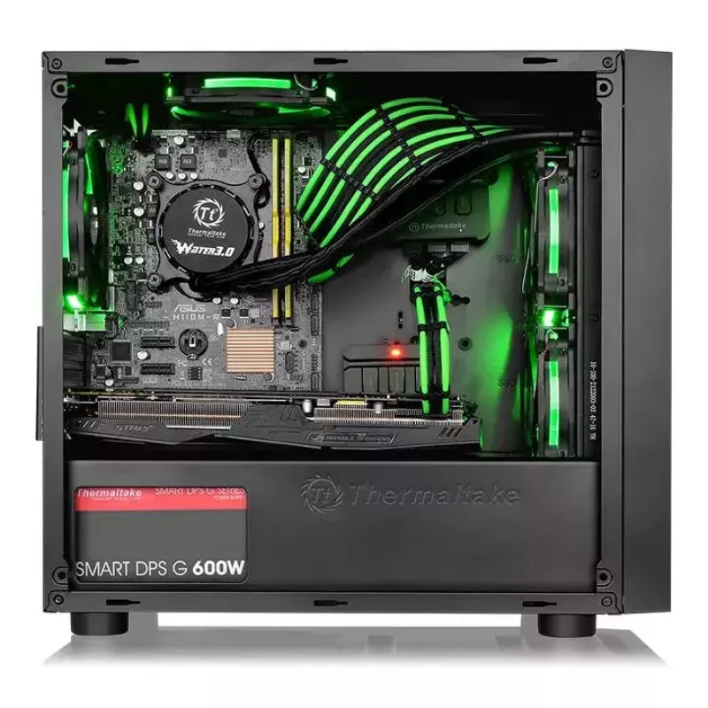 PC korpuss Thermaltake Versa H17 Window Micro Tower Melns