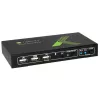 Techly 2x1 USB HDMI KVM slēdzis 4Kx2K IDATA KVM-HDMI2U Melns