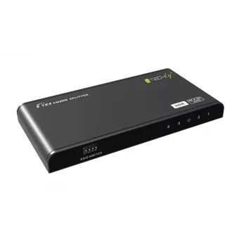 Techly IDATA HDMI2-4K4HDR HDMI sadalītājs 1 ieeja 4 izejas 4K HDR