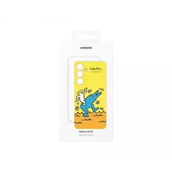Samsung Keith Haring Flipsuit Vāciņš S24 FE Dzeltens