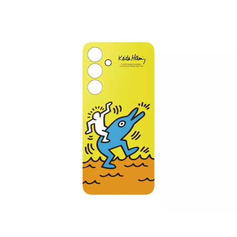 Samsung Keith Haring Flipsuit Vāciņš S24 FE Dzeltens