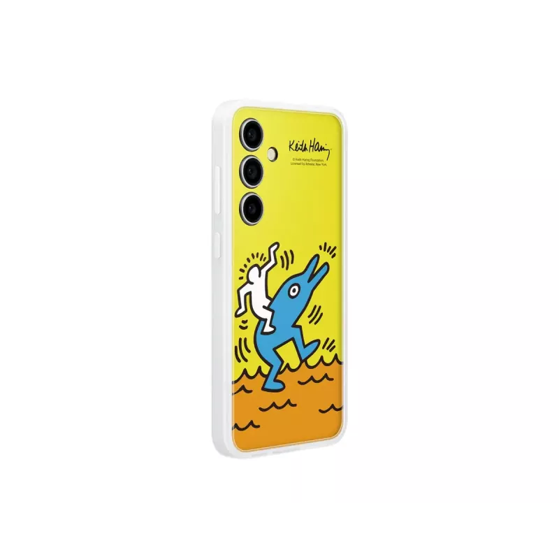 Samsung Keith Haring Flipsuit Vāciņš S24 FE Dzeltens