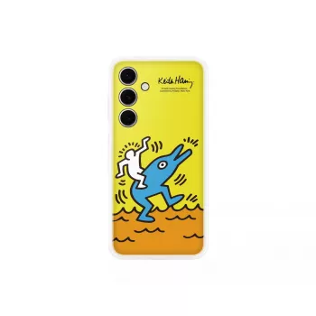 Samsung Keith Haring Flipsuit Vāciņš S24 FE Dzeltens