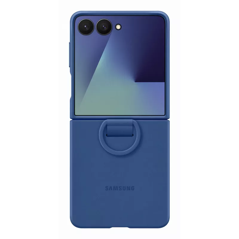 Samsung EF-PF766TNEGWW silikona vāciņš ar gredzenu Galaxy Z Flip7, zils