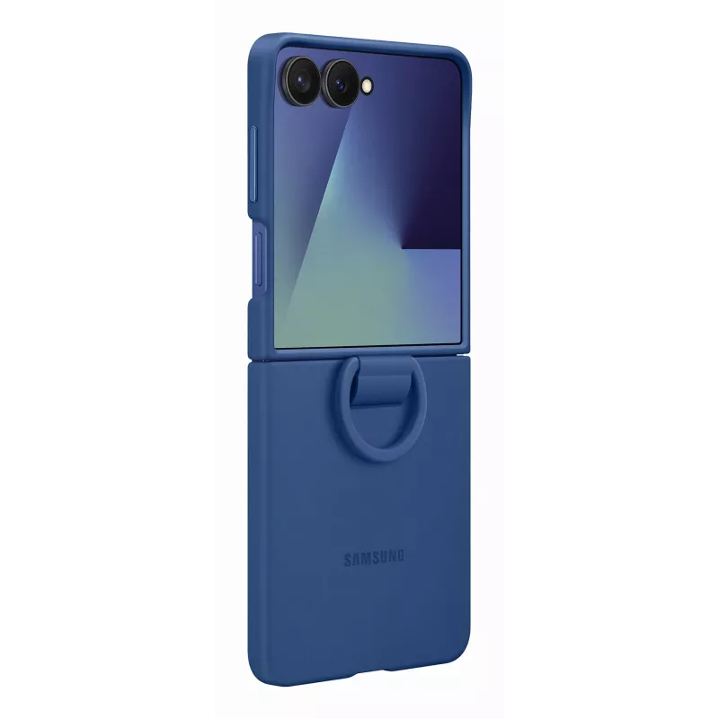 Samsung EF-PF766TNEGWW silikona vāciņš ar gredzenu Galaxy Z Flip7, zils