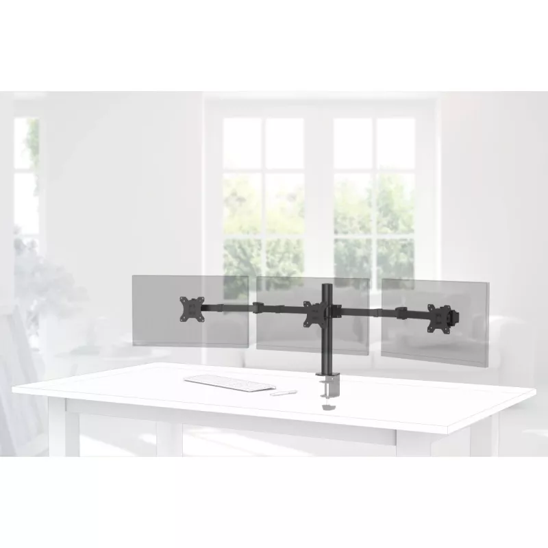 Hama 00118495 monitora stiprinājums / statīvs 68.6 cm (27 collas) Galda melns