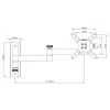 Techly ICA-LCD 104 sienas kronšteins LED/LCD televizoriem 13-30 collas, noliekšana, 3 locītavas, sudrabs