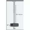 Techly projektora griestu statīva pagarinājums 60-102 cm sudrabs ICA-PM 102XL