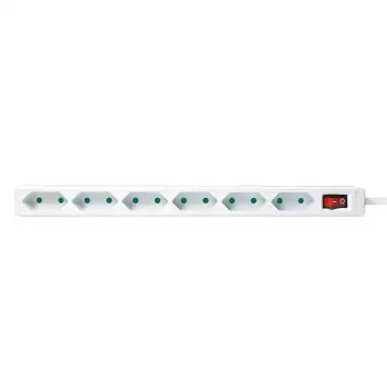 Pagarinātājs LogiLink LPS232 1.5m 6 kontaktligzdas balts