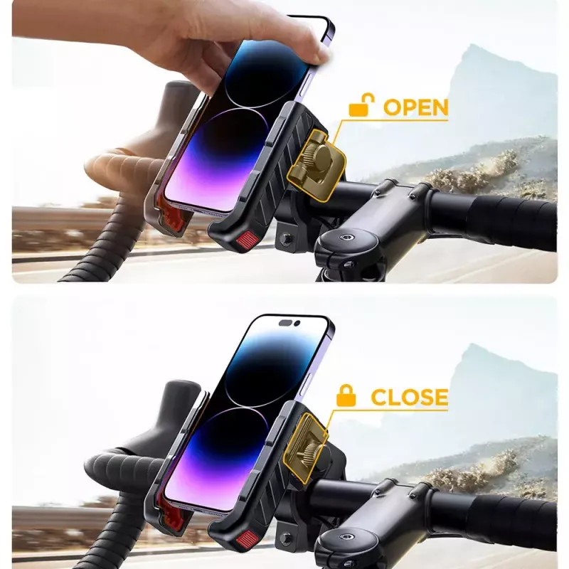 Motocikla telefona turētājs Joyroom JR-ZS266 regulējams drošs skava stūrei