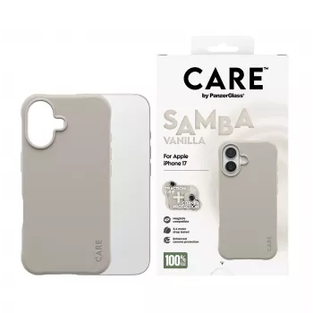 PanzerGlass CARE Fashionable Case Samba Vanilla ar MagSafe iPhone 17