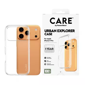 Aizsargmaciņa PanzerGlass CARE by Flagship Case Urban Explorer caurspīdīga iPhone 17 Pro