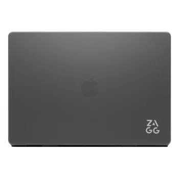 Cietais vāciņš Zagg MacBook Air 13 (M3/M2) — Smoke, precīzs piegulošs aizsargvāciņš