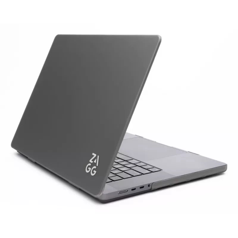 Cietais vāciņš Zagg MacBook Pro 14 M3/M2/M1 — Smoke apdare, aizsargājošs snap-on apvalks