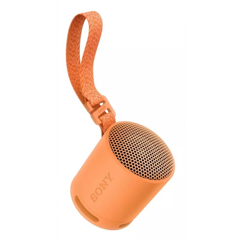 Sony SRS-XB100 – Pārnēsājams Bluetooth skaļrunis, ūdens un putekļu necaurlaidīgs IP67, 16 stundu akumulators, oranžs