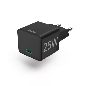 Hama 00201651 iekštelpu ātrais lādētājs 25 W USB-C melns