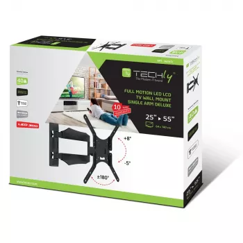 Techly ICA-PLB 271M TV stiprinājums 132.1 cm (52 collas) Melns