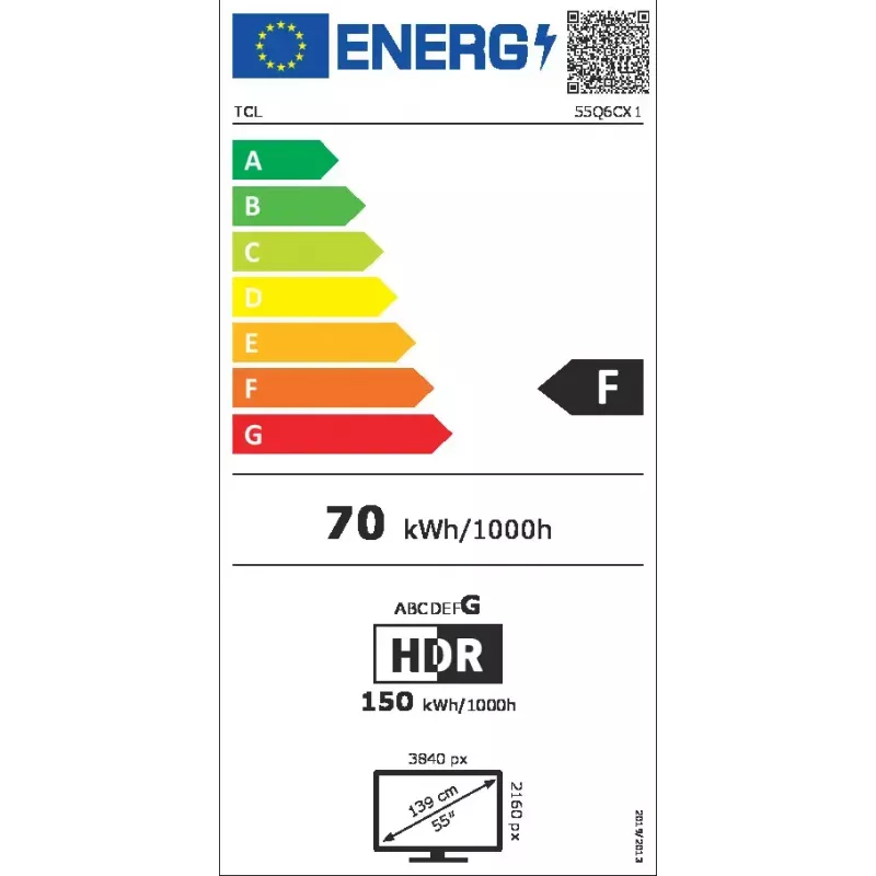 TCL 55Q6C 55 collu QD-Mini LED 4K Ultra HD televizors
