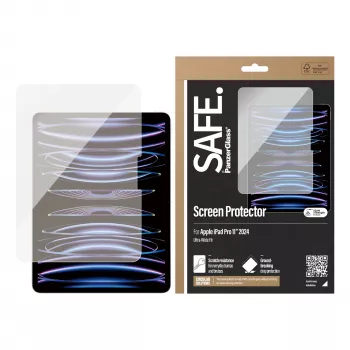 PanzerGlass SAFE. by ® Ekrāna aizsargs iPad Pro 11'' (2024-2025) | Ultra-Wide Fit