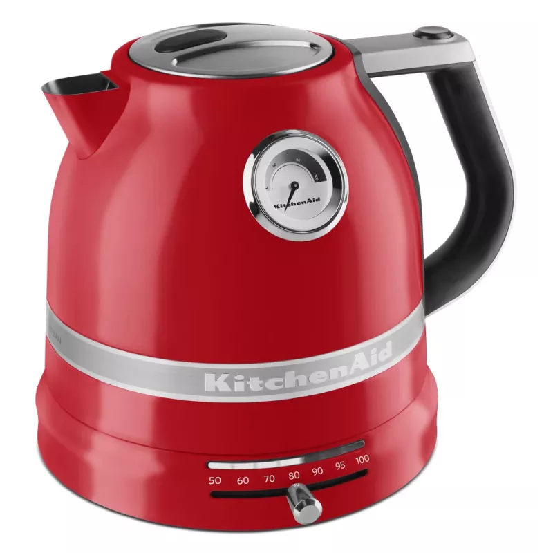 Elektriskā tējkanna KITCHENAID 1.5 L 2400 W, nerūsējošais tērauds/alumīnijs, 7 temperatūras iestatījumi, Imperial Red