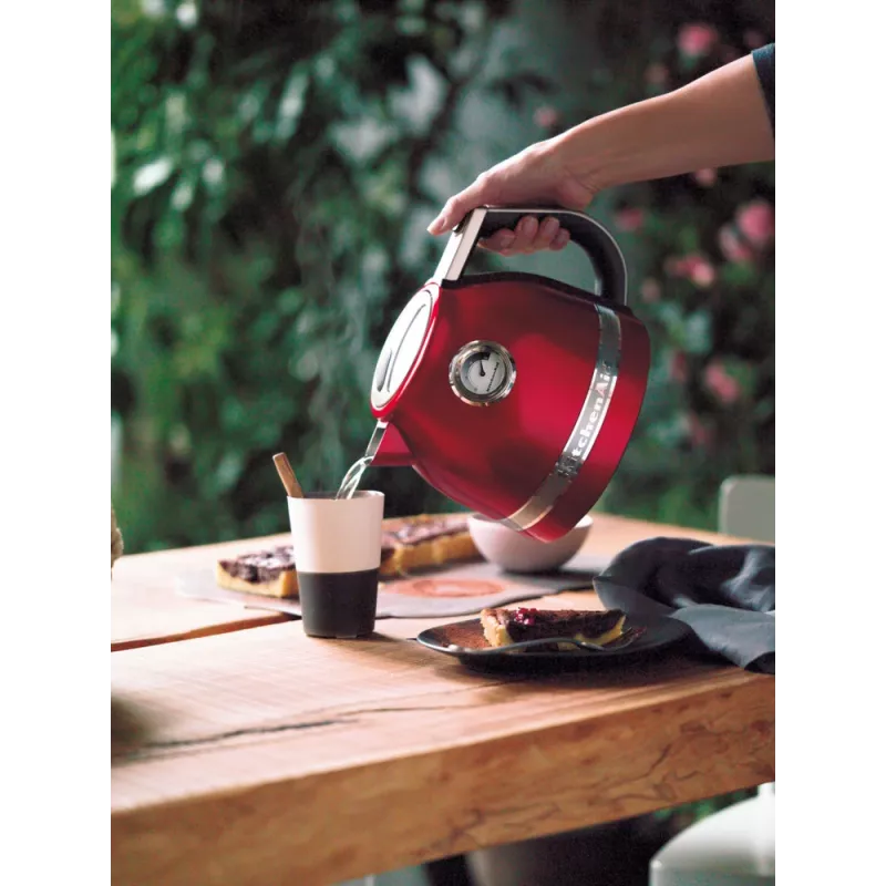 Elektriskā tējkanna KITCHENAID 1.5 L 2400 W, nerūsējošais tērauds/alumīnijs, 7 temperatūras iestatījumi, Imperial Red
