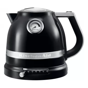 Elektriskā tējkanna KITCHENAID 1.5 L 2400 W Melna, 7 temperatūras iestatījumi, nerūsējošais tērauds/alumīnijs