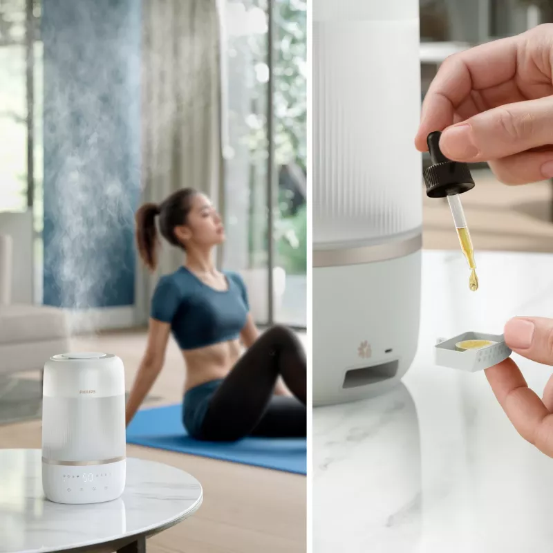 Philips 1000 sērijas HU1510/04 mitrinātājs Ultraskaņas 3 L Balts 19 W