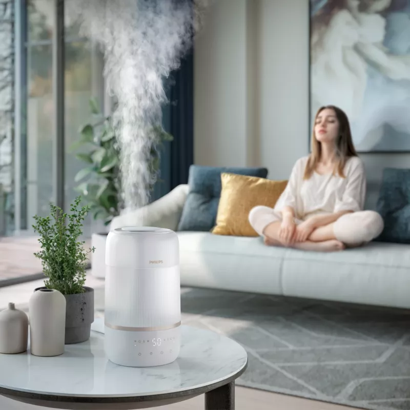 Philips 1000 sērijas HU1510/04 mitrinātājs Ultraskaņas 3 L Balts 19 W