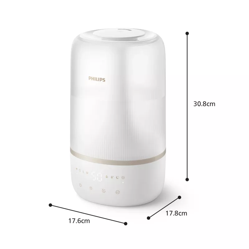 Philips 1000 sērijas HU1510/04 mitrinātājs Ultraskaņas 3 L Balts 19 W