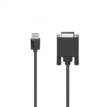 Hama 00200713 video kabeļa adapteris 1.5 m DisplayPort–DVI melns