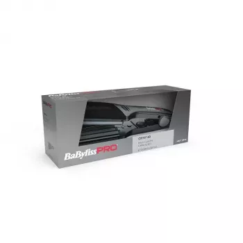 Matu gofrētājs BABYLISS BAB2512EPCE — vads, keramikas-turmalīna plāksnes, 5 temperatūras līmeņi, līdz 200°C, grozāms 2,7 m vads, 0,89 kg, silts melns rozā