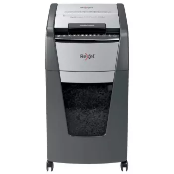 Rexel Optimum Auto+ 300M papīra smalcinātājs Micro-cut 55 dB 23 cm Melns, Pelēks