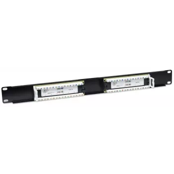 Intellinet Patch Panel, Cat6, UTP, 16-Portu, 1U, Melns
