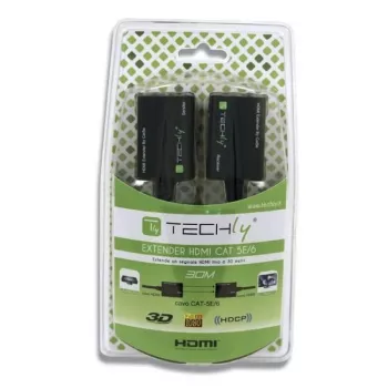 Techly HDMI pastiprinātājs Cat5e/Cat6 kompakts 30m IDATA EXT-E30D