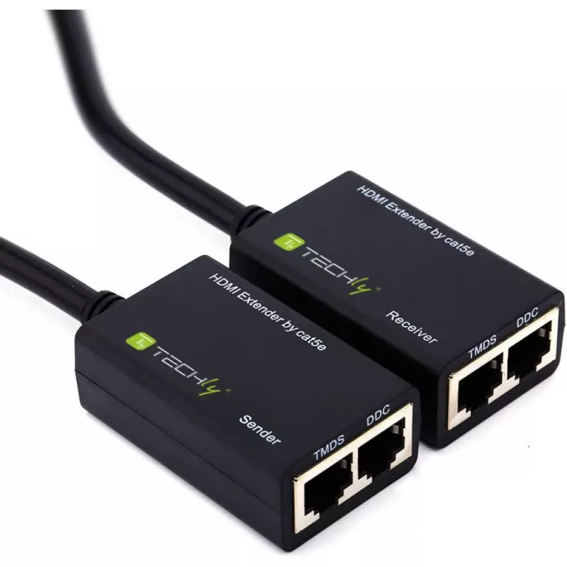 Techly HDMI pastiprinātājs Cat5e/Cat6 kompakts 30m IDATA EXT-E30D