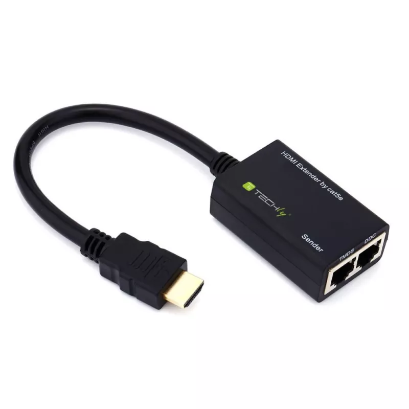 Techly HDMI pastiprinātājs Cat5e/Cat6 kompakts 30m IDATA EXT-E30D