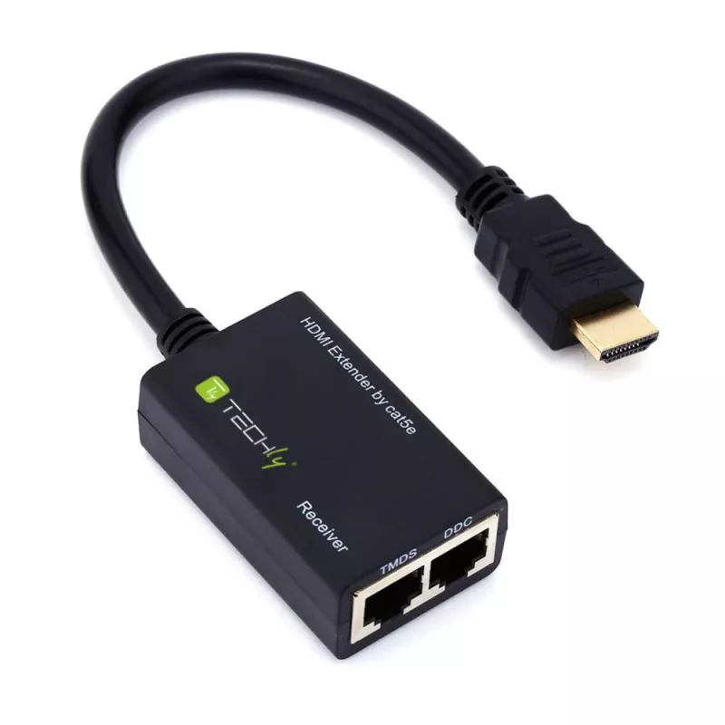 Techly HDMI pastiprinātājs Cat5e/Cat6 kompakts 30m IDATA EXT-E30D
