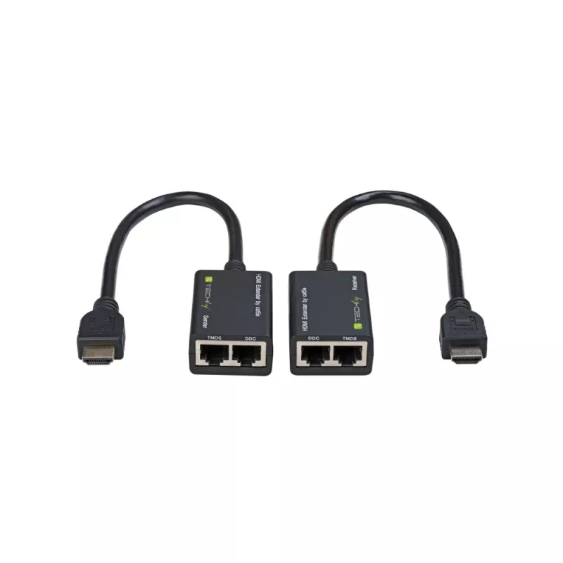 Techly HDMI pastiprinātājs Cat5e/Cat6 kompakts 30m IDATA EXT-E30D