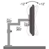 Techly ICA-LCD 502BK Galda statīvs monitoram ar garu roku, 13-27 collas, melns
