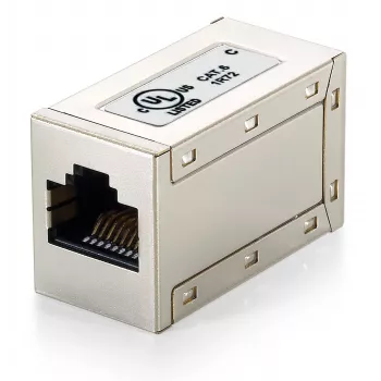 Equip Cat.6 ekranēts modulārais pagarinātājsavienotājs, RJ-45 – RJ-45, metālisks