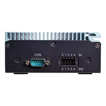 Shuttle Edge PC SPCEL02, Intel Celeron J6412, 1x HDMI, 2x 2.5G LAN, 1x COM, DIO (4x in, 4x out), 3x USB, 2x M.2, 12-24V, 24/7 pastāvīga darbība, bez ventilatora, iekļauts VESA un DIN-RAIL stiprinājums